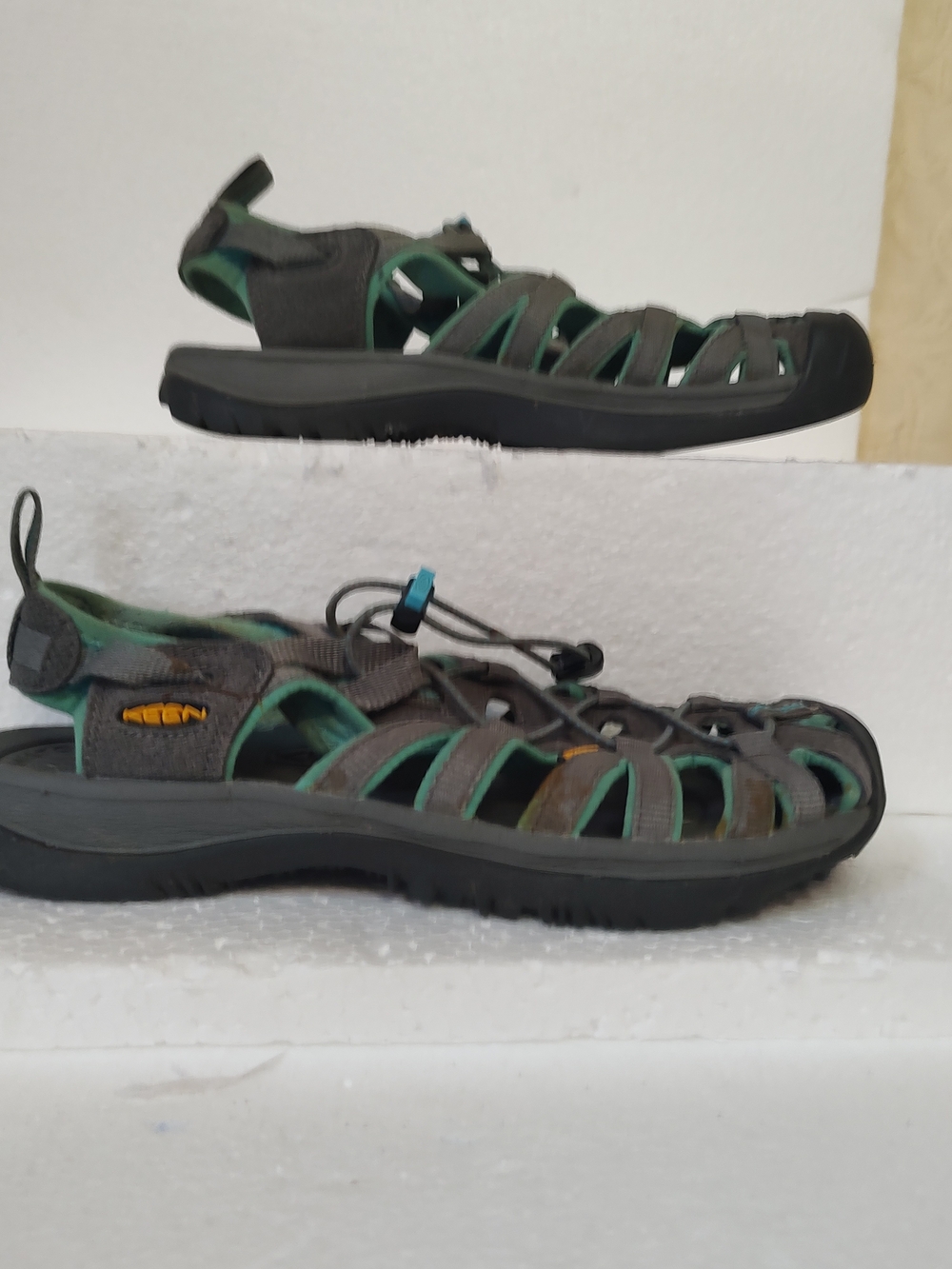 KEEN Gray & Teal Outdoor Women's Sandals Size 7.5